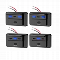 输入12-24V巴士房车改装3接口PD QC3.0快充车载充电器