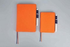 A5 and A6 PU cover paper notebook with pen