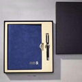 A5 PU cover paper notebook with pen in black gift box