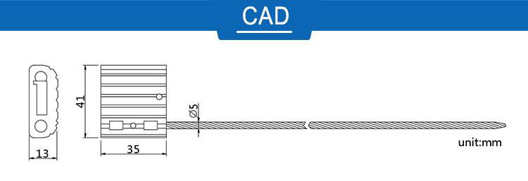 Security Aluminium Alloy Cable Seal 2