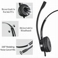 Factory Sale OEM Wired Stereo USB Headphones Business Headset With Voice Cancell 1