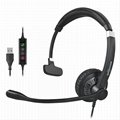 2023 New High Quality ENC Noise Cancellation Business Earphone USB Headphone 4