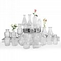 Clear Small Glass Flower Bud Vase for Home Decoration