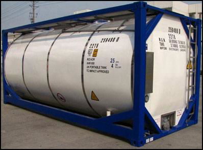 98% Sulfuric Acid Storage Tanker ASME 20ft ISO T14 Tank Container For Sale 3