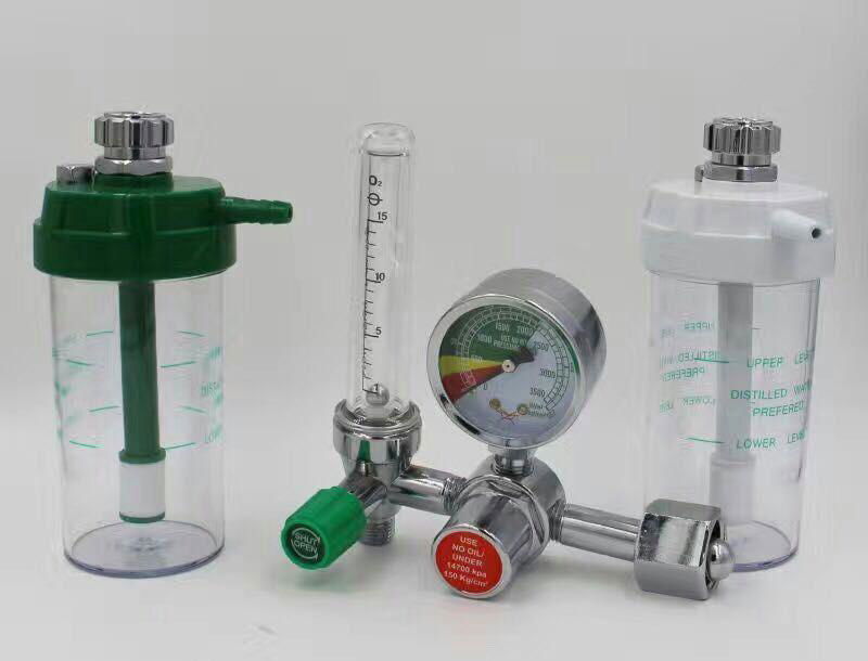 Wall Mounted Medical Oxygen Regulator Double Flow Meter - O2 Regulator ...