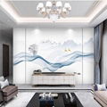 Distributor High Gloss Pvc Sheet 3D UV Pvc Sheet Waterproof Bathroom Wall Board 4