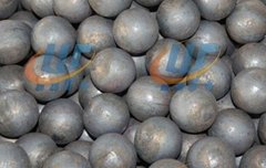 Rolled steel grinding ball