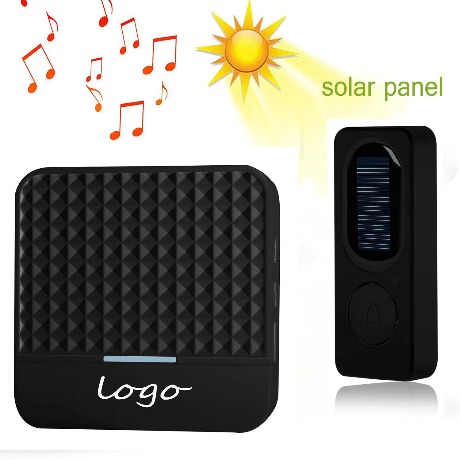 Solar waterproof doorbell alarm certified FCC-ID 2