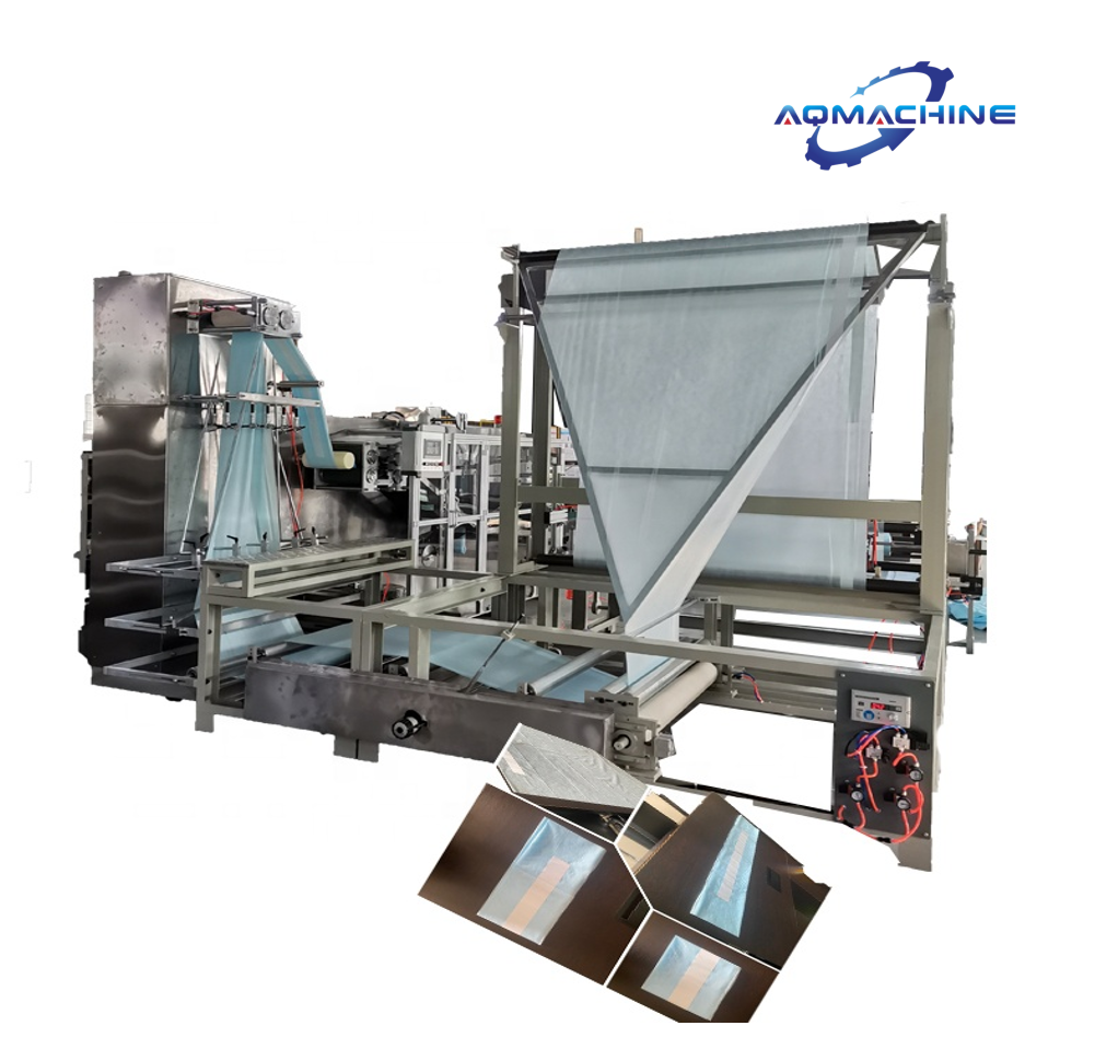 Disposable bed sheet making and packaging machine 4