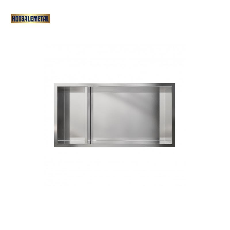 Hotsalemetal brand new 304 316 430 stainless steel shower niche custom design 5