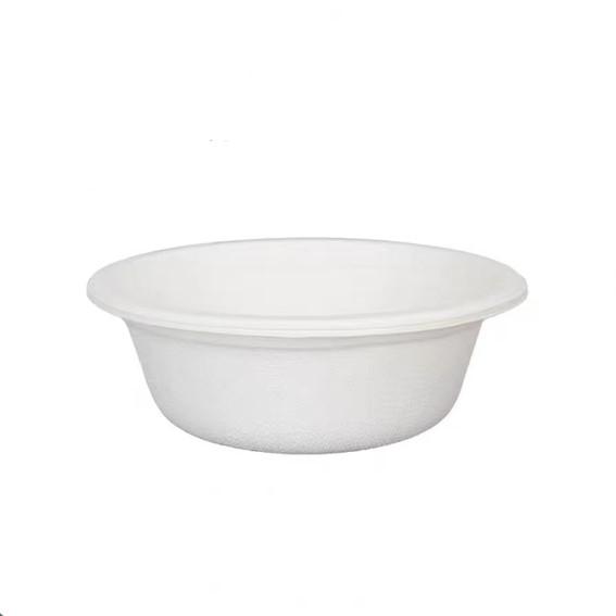 High quality 12 16 32oz biodegradable straw hat shaped ball pet food bowl 2