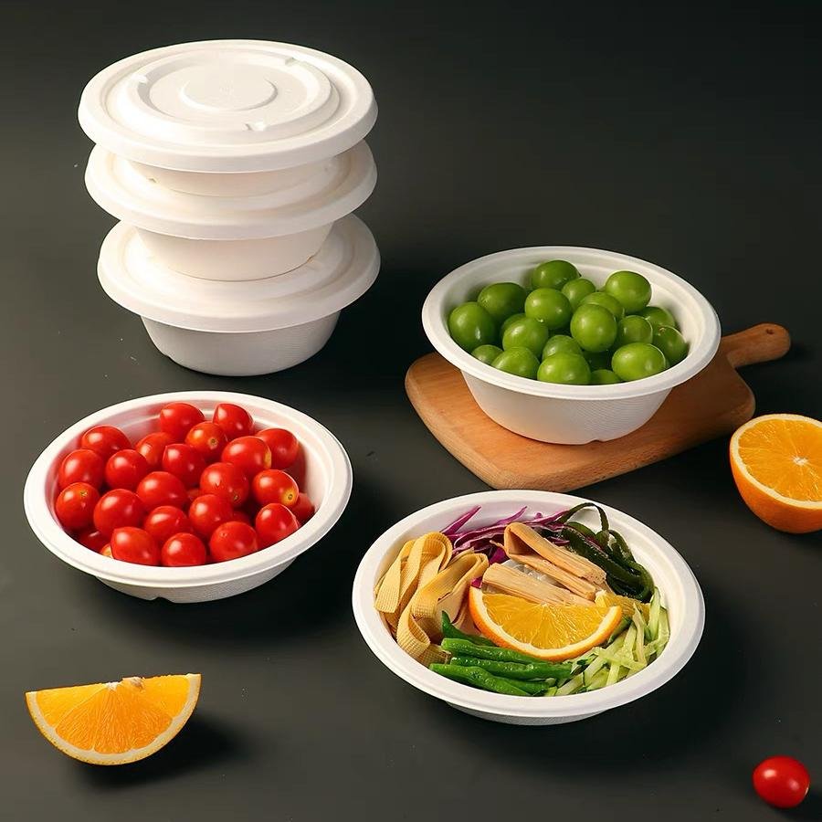  Disposable takeout reusable fruit salad bowl food packaging takeout container 4