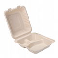 Disposable Eco-Friendly Compostable Biodegradable Clamshell Container Lunch Box 2