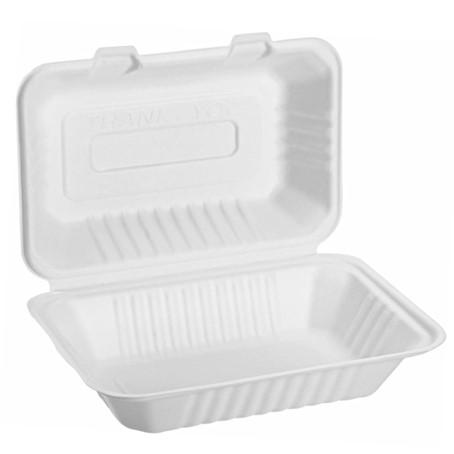 Take Away Food Container Packaging Sugarcane Bagasse Biodegradable Lunch Box