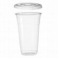 Hot selling disposable plastic transparent cold drink cup with lid, coffee cup 1