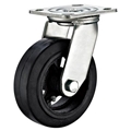 Heavy-duty caster with Rubber on Steel Rim Wheel-Rolling Technologies