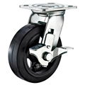 Heavy-duty caster with Rubber on Steel Rim Wheel-Rolling Technologies 4