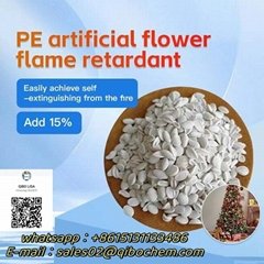 PE polyethylene flame retardant particles artificial flowers Christmas tree 