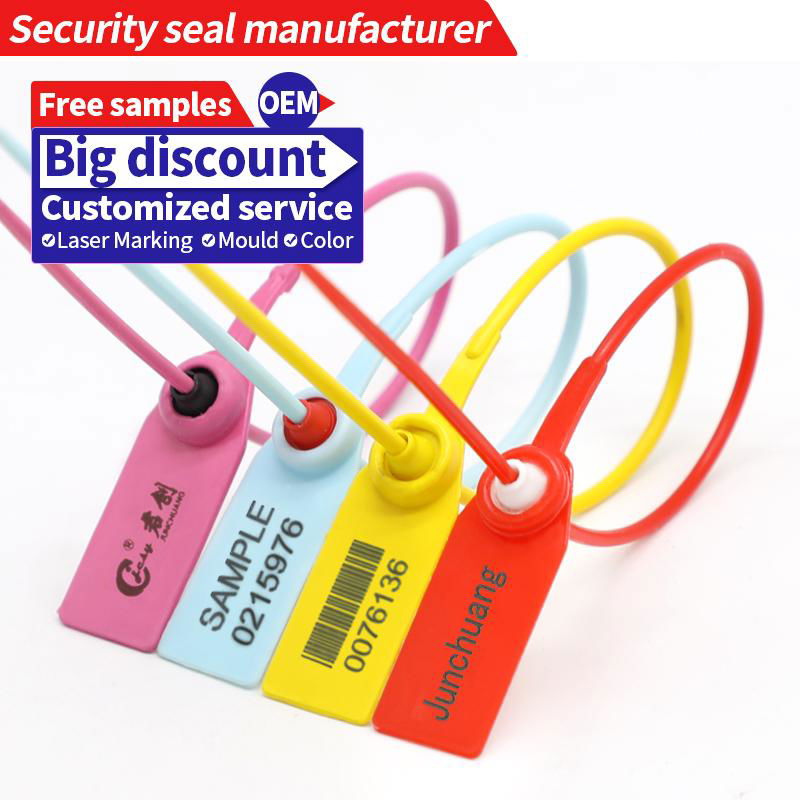 High Security Customized Printing Tamper Proof Pull Tight Plastic Seal 3
