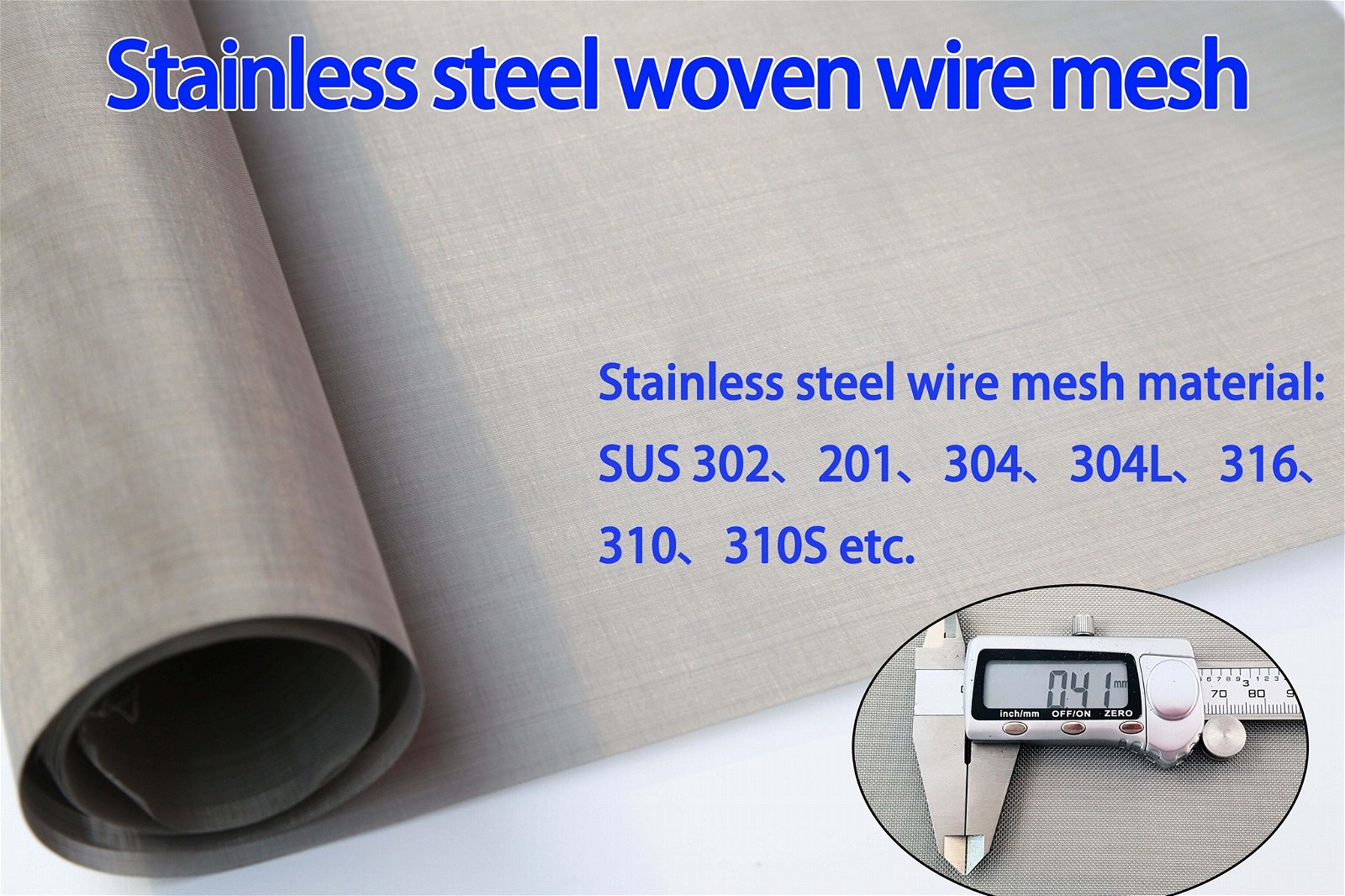 304 / 304L / 316 / 316L Stainless Steel Wire Mesh