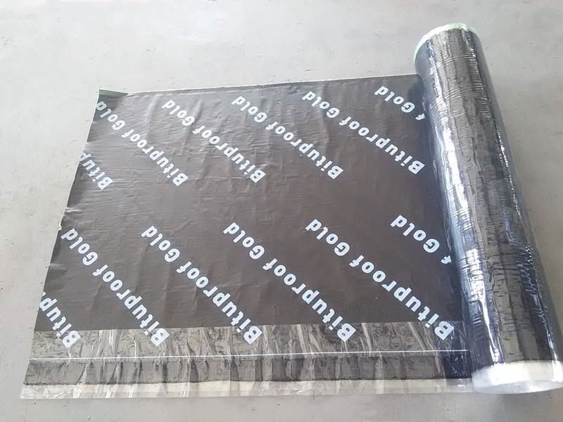 Cross Laminated HDPE Film Self-Adhesive Bitumen Waterproofing Membrane 2