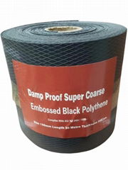 Damp Proof Super Coarse Embossed Black Polythene