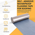 Strong Self Adhesive Flashing Tape for Roofing 450mm Width10M Lead Flashing Roll