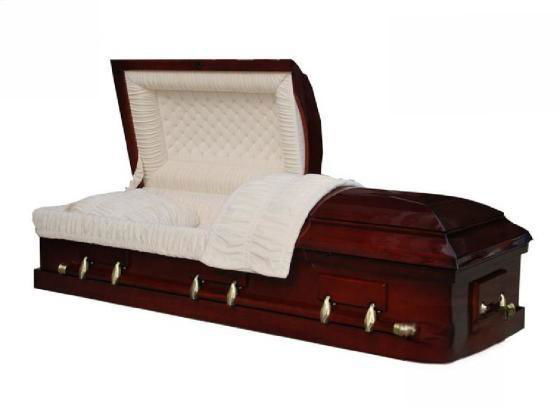 Funeral burial solid wooden coffin 3