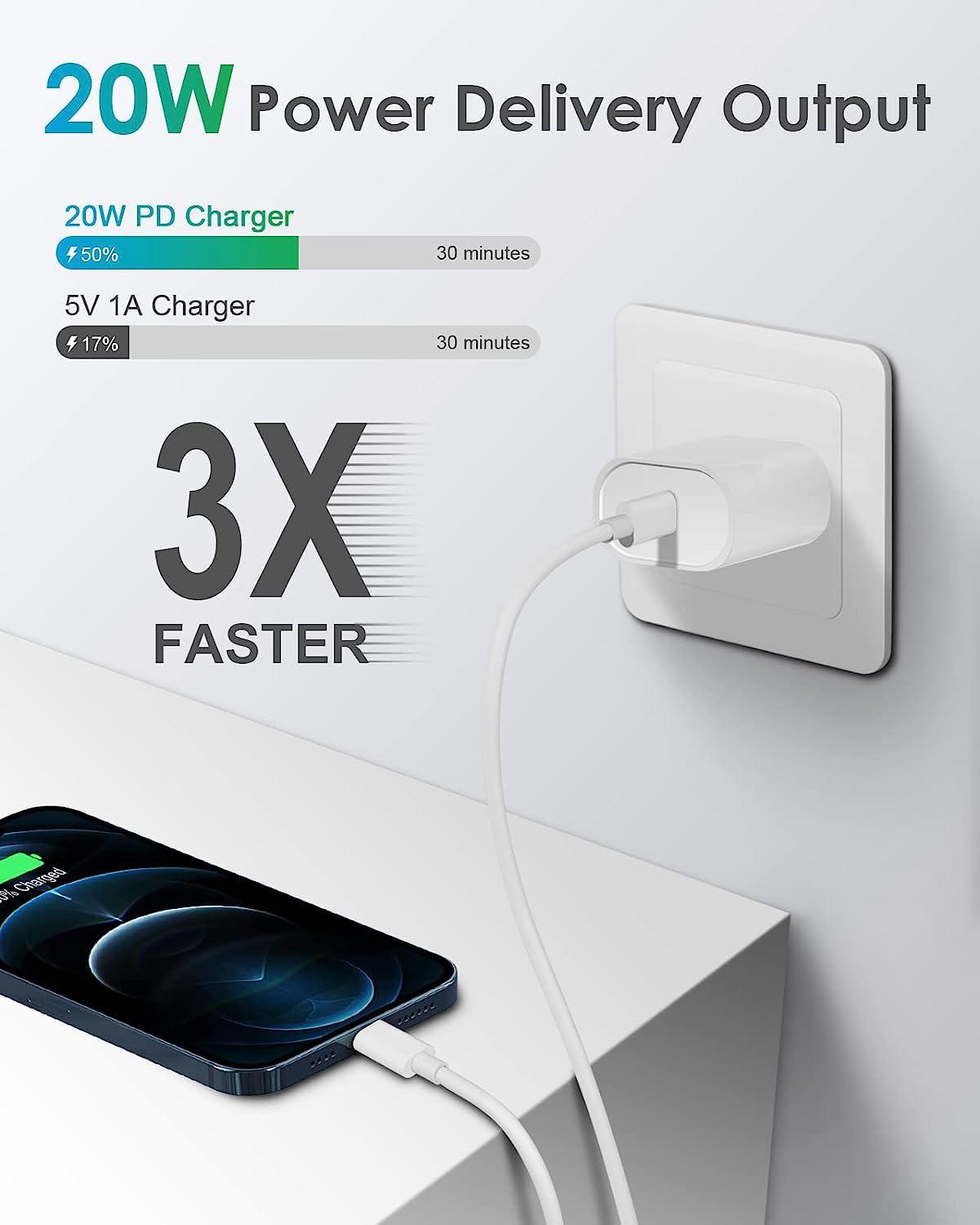 Charger for iPhone 12/13/14【MFi Certified】, PD 20W Fast Charger with 6FT Fast Ch 3