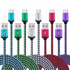 5Pack 6ft Fast USB Type C Cable Phone Charger Cord Compatible for Samsung Galaxy