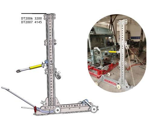 Truck cab collision repairing and straightening bench 3