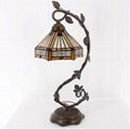 WERFACTORY Tiffany Lamp Stained Glass Table Lamp Bedside Desk Reading Light 1