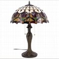 Tiffany Table Lamp Werfactory® Tulip Stained Glass Reading Desk Light 4