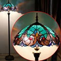 WERFACTORY Tiffany  Floor  lighting  Green   Stained Glass Standing Read lamp 1