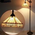 Tiffany Floor Lamps Werfactory® Mission Hexagon Stained Glass Arched Lamp 3