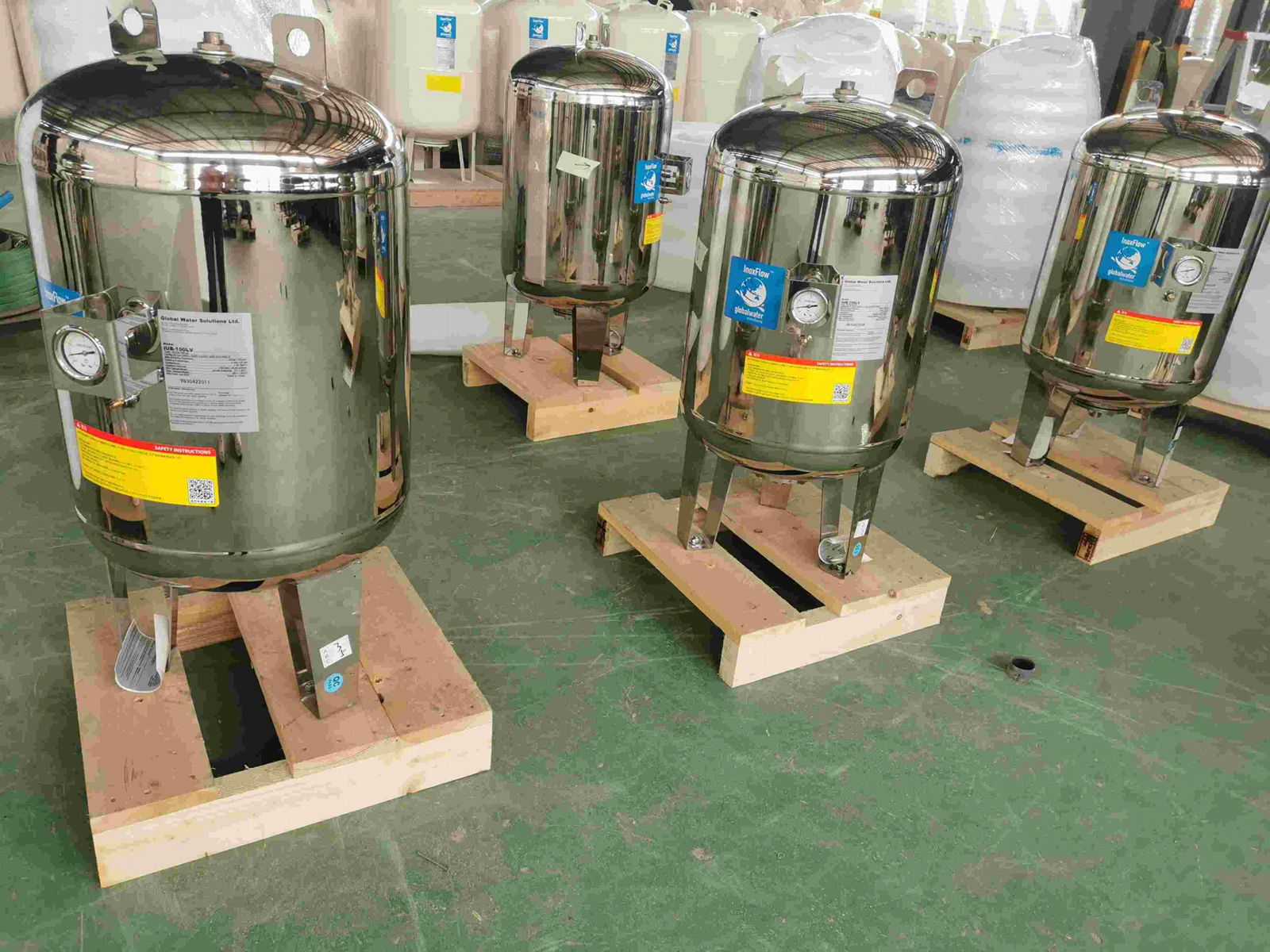 供水設施改造泵組用304不鏽鋼隔膜氣壓罐