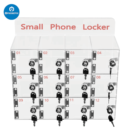 Waterproof Acrylic Mobile Phone Small Device Storage Locker Box 2