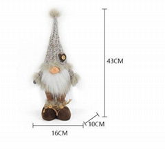 Gnome Christmas Ornament Standing Rudolph