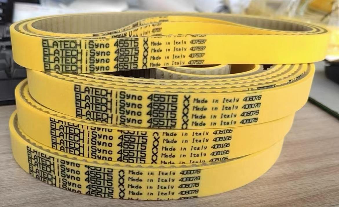 麥高迪意拉泰線束機皮帶剝線機進口防靜電T5-455開線機皮帶黃膠帶