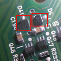 Mitsubishi V ic chip beside X1 ignition tube driver chip
