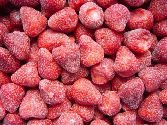 Frozen strawberries