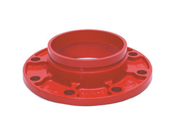 Fm approved fire fighting ductile iron flange grooved pipe fittings 2