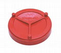 Professional factory Ductile Iron Pipe Fitting Grooved cap For Fire Fighting