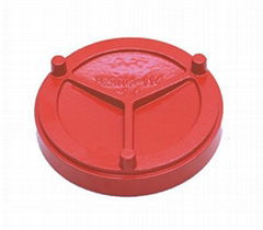 Professional factory Ductile Iron Pipe Fitting Grooved cap For Fire Fighting