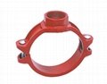 Fire protection system professional supplier trench pipe fitting mechanical tee 1