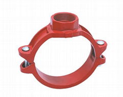 Fire protection system professional supplier trench pipe fitting mechanical tee