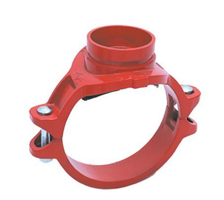 Fire protection system professional supplier trench pipe fitting mechanical tee 2