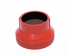 Fire protection system pipe joint ductile iron groove pipe solid