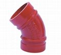 Fire special trench elbow 45 90 degree ductile iron trench elbow 2