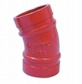 Fire special trench elbow 45 90 degree ductile iron trench elbow 5